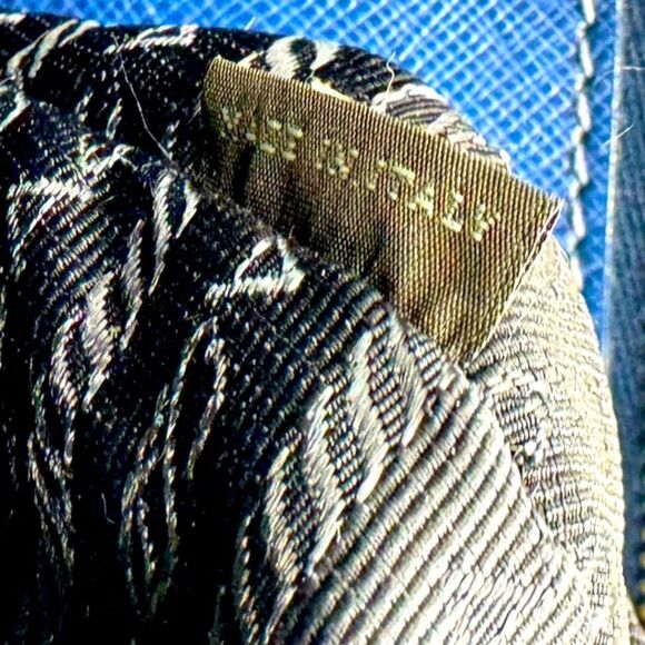 Auth Prada Blue Azzuro Saffiano Leather Galleria Double Zip Lux Tote Bag Large - Picture 14 of 15